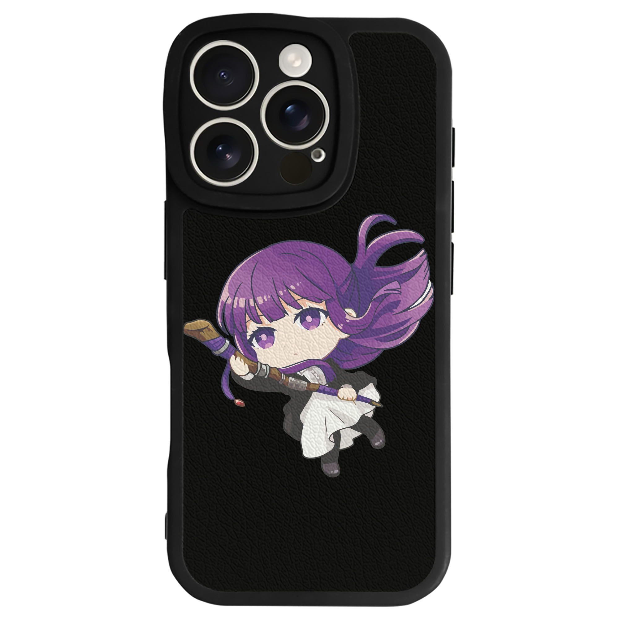（画像用） 葬送のフリーレン Frieren 【iPhone 16シリーズ対応】シリコンスマホケース（レザー調） 材質：シリコン